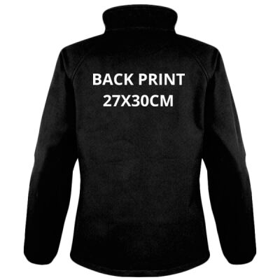 Bandstands women's softshell jacket - chest and back print Thumbnail